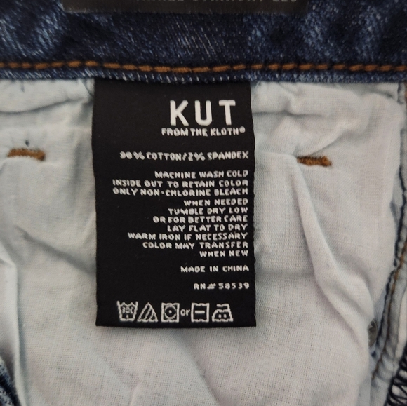 KUT SIZE 6 Women's Blue Distressed Jeans - Picture 5 of 9
